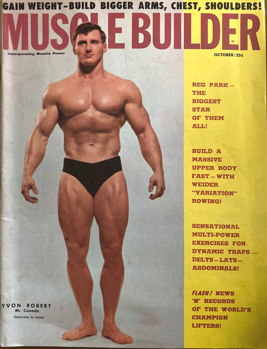 Muscle & Fitness October 1961, Muscle Builder