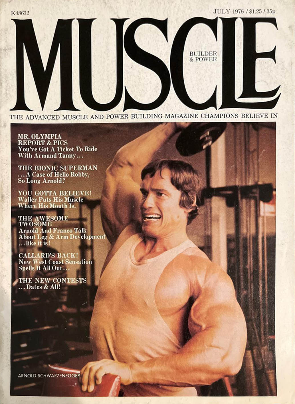 Muscle & Fitness July 1976, Muscle Builder