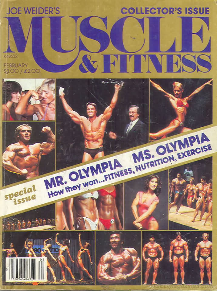 Muscle & Fitness February 1981 magazine back issue Muscle & Fitness magizine back copy Muscle & Fitness February 1981 bodybuilding magazine back issue founded by Canadian entrepreneur Joe Weider in 1935. Mr. Olympia Ms. Olympia .