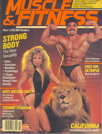 Muscle & Fitness March 1984 magazine back issue Muscle & Fitness magizine back copy Muscle & Fitness March 1984 bodybuilding magazine back issue founded by Canadian entrepreneur Joe Weider in 1935. Strong Body The New Sexuality.