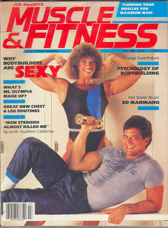 Muscle & Fitness July 1985 magazine back issue Muscle & Fitness magizine back copy Muscle & Fitness July 1985 bodybuilding magazine back issue founded by Canadian entrepreneur Joe Weider in 1935. Why Bodybuilders Are Sexy.