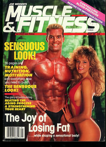 Muscle & Fitness January 1989 magazine back issue Muscle & Fitness magizine back copy Muscle & Fitness January 1989 bodybuilding magazine back issue founded by Canadian entrepreneur Joe Weider in 1935. Sensuous Look!.