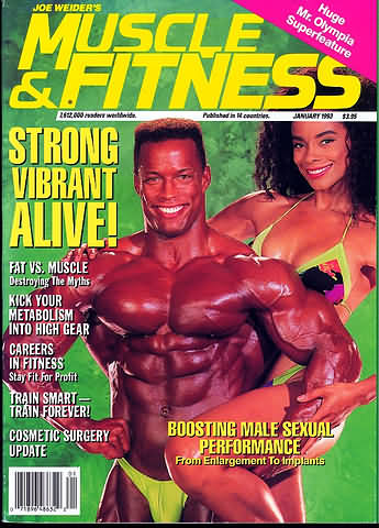 Muscle & Fitness January 1993 magazine back issue Muscle & Fitness magizine back copy Muscle & Fitness January 1993 bodybuilding magazine back issue founded by Canadian entrepreneur Joe Weider in 1935. Strong Vibrant Alive!.