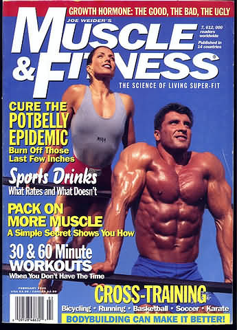 Muscle & Fitness February 1995 magazine back issue Muscle & Fitness magizine back copy Muscle & Fitness February 1995 bodybuilding magazine back issue founded by Canadian entrepreneur Joe Weider in 1935. Cure The Potbelly Epidemic Burn Off Those Last Few Inches.