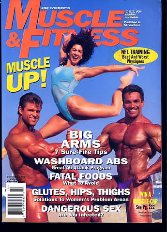 Muscle & Fitness October 1995 magazine back issue Muscle & Fitness magizine back copy Muscle & Fitness October 1995 bodybuilding magazine back issue founded by Canadian entrepreneur Joe Weider in 1935. Big Arms 7 Sure-Fire Tips.