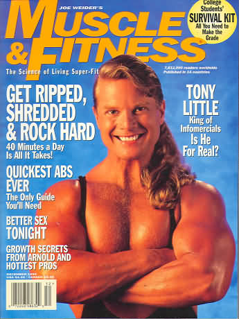 Muscle & Fitness December 1995 magazine back issue Muscle & Fitness magizine back copy Muscle & Fitness December 1995 bodybuilding magazine back issue founded by Canadian entrepreneur Joe Weider in 1935. Get Ripped Shredded & Rock Hard.
