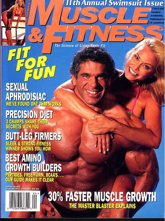 Muscle & Fitness April 1996 magazine back issue Muscle & Fitness magizine back copy Muscle & Fitness April 1996 bodybuilding magazine back issue founded by Canadian entrepreneur Joe Weider in 1935. Sexual Aphrodisiac We've Found One That Works.