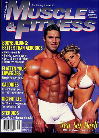 Muscle & Fitness September 1996 magazine back issue Muscle & Fitness magizine back copy Muscle & Fitness September 1996 bodybuilding magazine back issue founded by Canadian entrepreneur Joe Weider in 1935. Bodybuilding: Better Than Aerobics.