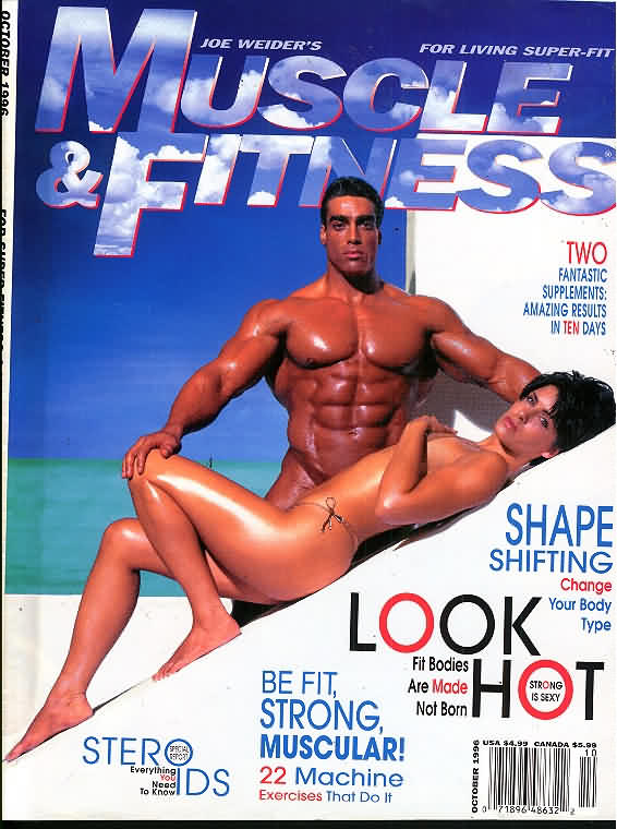 Muscle & Fitness October 1996 magazine back issue Muscle & Fitness magizine back copy Muscle & Fitness October 1996 bodybuilding magazine back issue founded by Canadian entrepreneur Joe Weider in 1935. For Living Super-Fit.