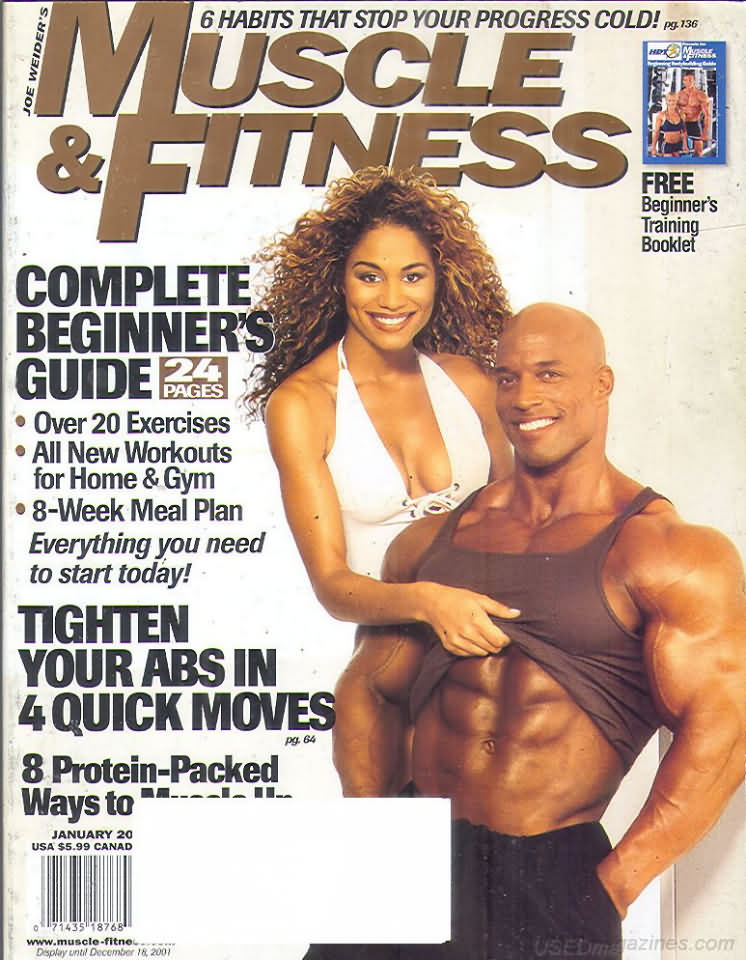 Muscle & Fitness January 2002 magazine back issue Muscle & Fitness magizine back copy Muscle & Fitness January 2002 bodybuilding magazine back issue founded by Canadian entrepreneur Joe Weider in 1935. 6 Habits That Stop Your Progress Cold!.