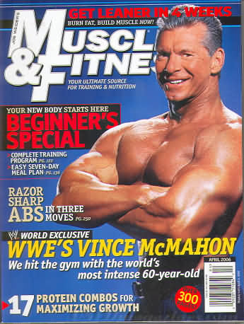 Muscle & Fitness April 2006 magazine back issue Muscle & Fitness magizine back copy Muscle & Fitness April 2006 bodybuilding magazine back issue founded by Canadian entrepreneur Joe Weider in 1935. Get Leaner In 4 Weeks Burn Fat, Build Muscle Now!.