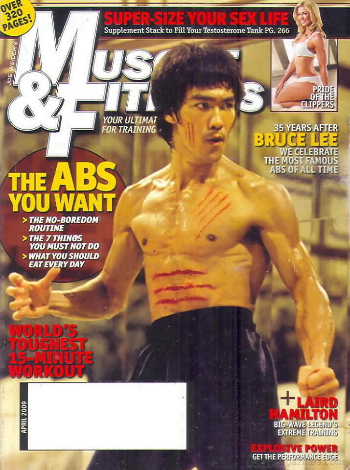 Muscle & Fitness April 2009 magazine back issue Muscle & Fitness magizine back copy Muscle & Fitness April 2009 bodybuilding magazine back issue founded by Canadian entrepreneur Joe Weider in 1935. Super-Size Your Sex Life.