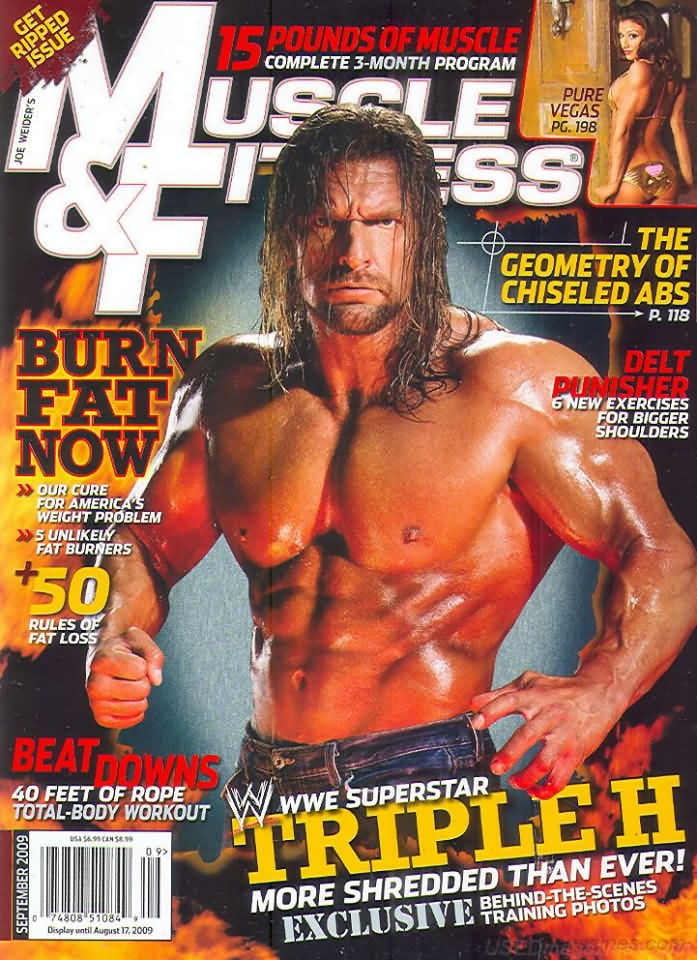 Muscle & Fitness September 2009 magazine back issue Muscle & Fitness magizine back copy Muscle & Fitness September 2009 bodybuilding magazine back issue founded by Canadian entrepreneur Joe Weider in 1935. 15 Pounds Of Muscle Complete 3-Month Program.