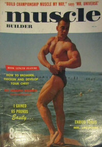 Muscle & Fitness February 1957, Muscle Builder magazine back issue cover image