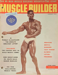 Muscle & Fitness August 1960 magazine back issue cover image