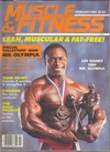 Muscle & Fitness February 1985 magazine back issue cover image