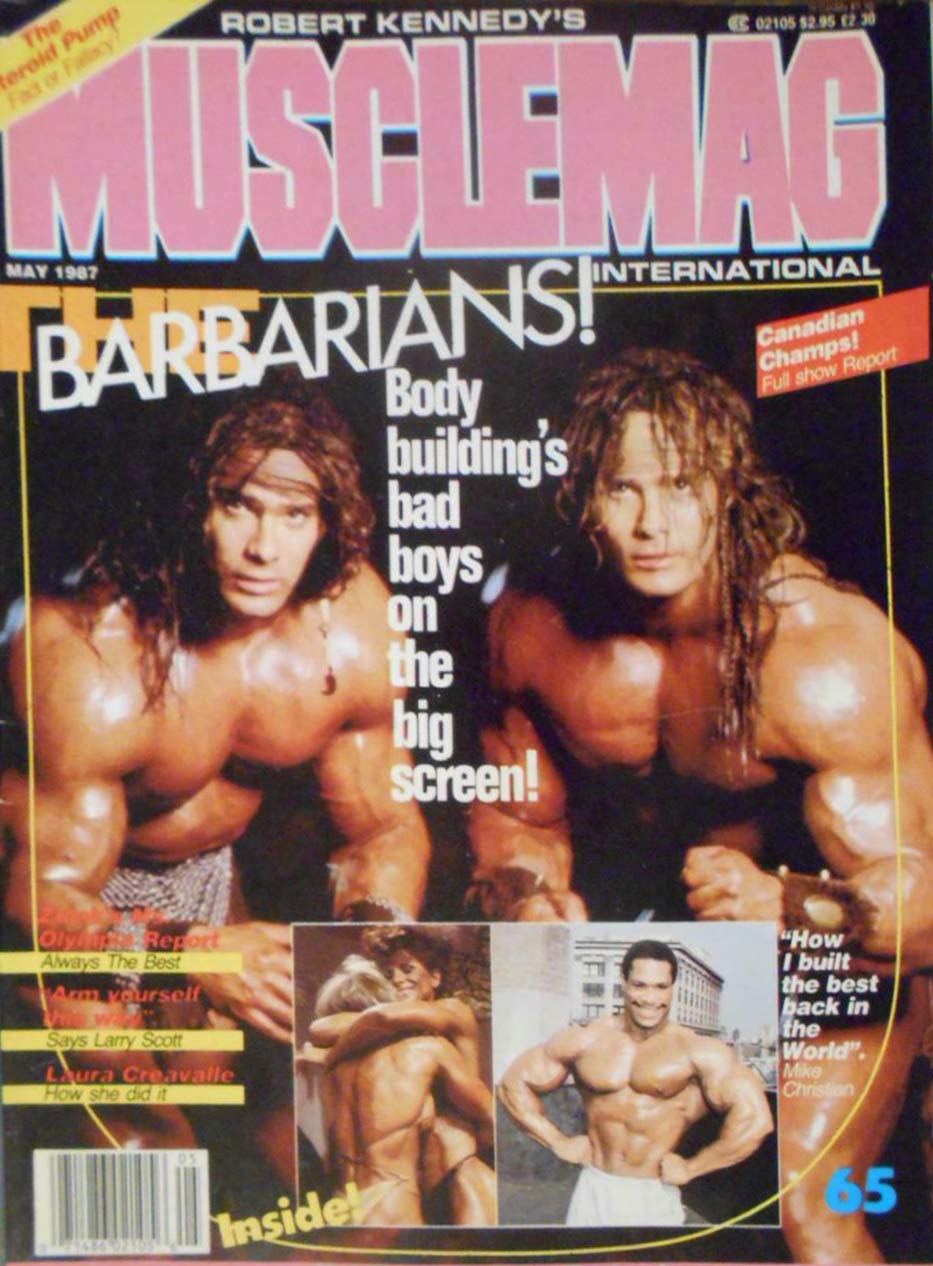 Muscle Mag May 1987 magazine back issue Muscle Mag magizine back copy Muscle Mag May 1987 Bodybuilding and Fitness Magazine Back Issue Published by Canadian Robert Kennedy and Founded in 1974.  Always The Best, Arm Yourself This Way.