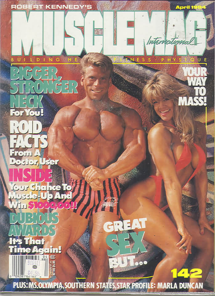 Muscle Mag April 1994 magazine back issue Muscle Mag magizine back copy Muscle Mag April 1994 Bodybuilding and Fitness Magazine Back Issue Published by Canadian Robert Kennedy and Founded in 1974. Bigger Stronger Neck For You!.