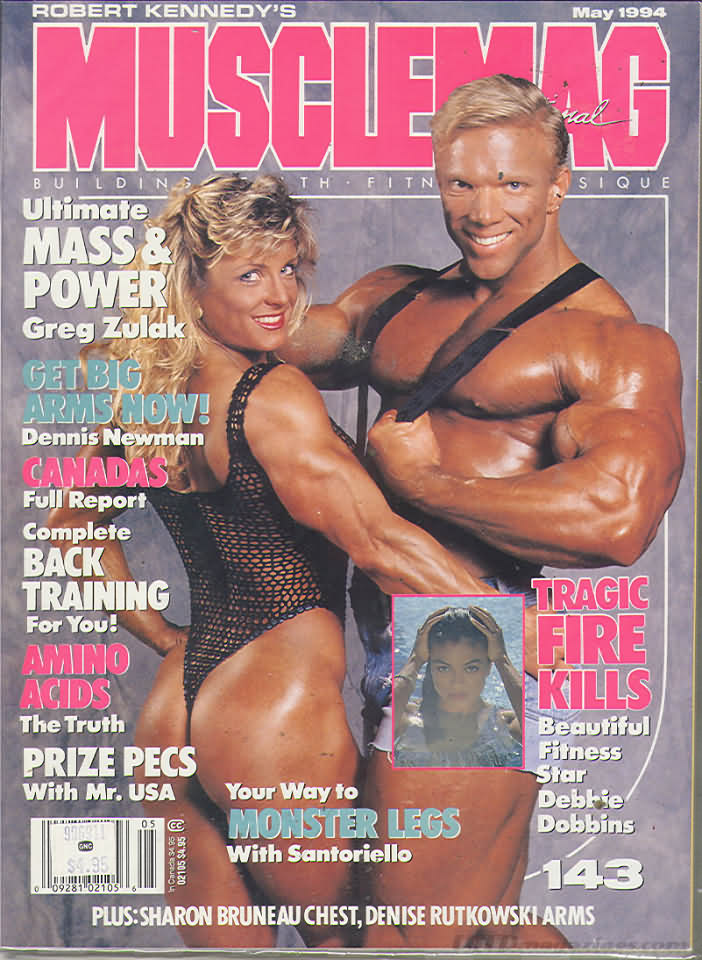 Muscle Mag May 1994 magazine back issue Muscle Mag magizine back copy Muscle Mag May 1994 Bodybuilding and Fitness Magazine Back Issue Published by Canadian Robert Kennedy and Founded in 1974. Ultimate Mass & Power Greg Zulak.