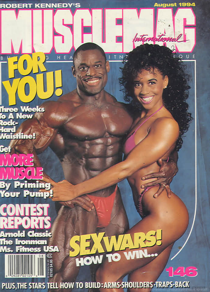 Muscle Mag August 1994 magazine back issue Muscle Mag magizine back copy Muscle Mag August 1994 Bodybuilding and Fitness Magazine Back Issue Published by Canadian Robert Kennedy and Founded in 1974. Three Weeks To A New Rock - Hard Waistline!.