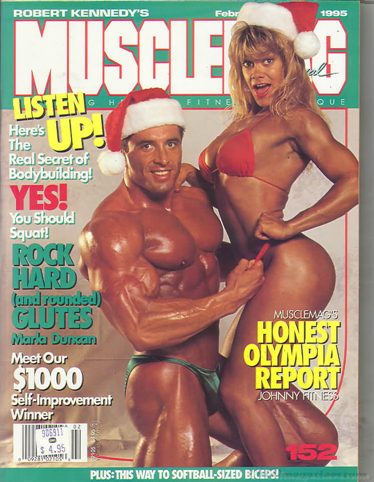 Muscle Mag February 1995 magazine back issue Muscle Mag magizine back copy Muscle Mag February 1995 Bodybuilding and Fitness Magazine Back Issue Published by Canadian Robert Kennedy and Founded in 1974. Listen Up!.