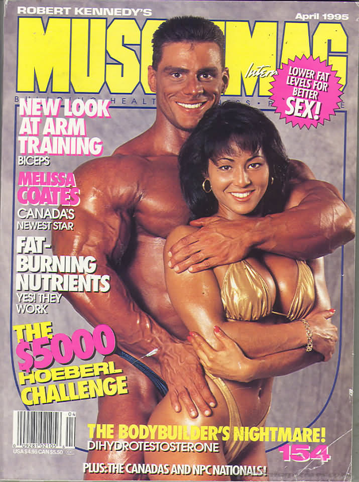 Muscle Mag April 1995 magazine back issue Muscle Mag magizine back copy Muscle Mag April 1995 Bodybuilding and Fitness Magazine Back Issue Published by Canadian Robert Kennedy and Founded in 1974. New Look At Arm Training Biceps.