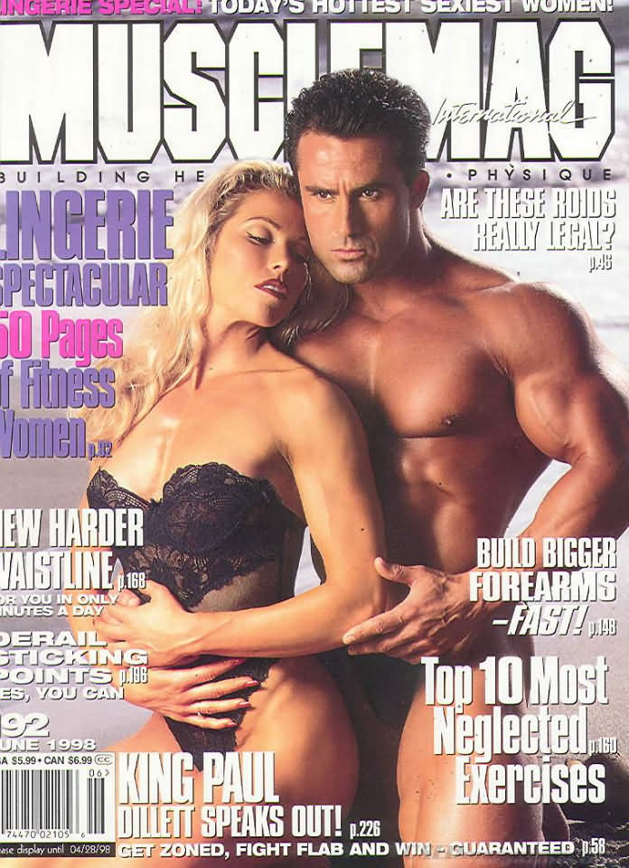 Muscle Mag June 1998 magazine back issue Muscle Mag magizine back copy Muscle Mag June 1998 Bodybuilding and Fitness Magazine Back Issue Published by Canadian Robert Kennedy and Founded in 1974. Are These Roids Really Legal?.