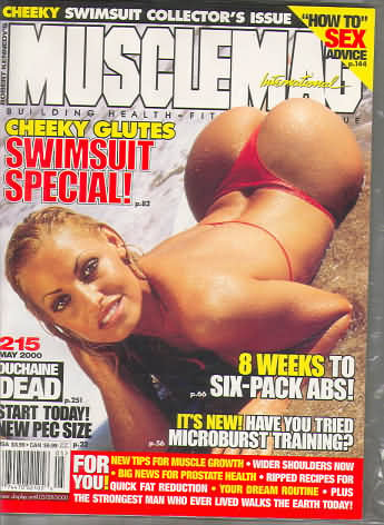 Muscle Mag May 2000 magazine back issue Muscle Mag magizine back copy Muscle Mag May 2000 Bodybuilding and Fitness Magazine Back Issue Published by Canadian Robert Kennedy and Founded in 1974. Cheeky Swimsuit Collector's Issue.