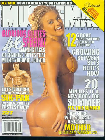 Muscle Mag May 2001 magazine back issue Muscle Mag magizine back copy Muscle Mag May 2001 Bodybuilding and Fitness Magazine Back Issue Published by Canadian Robert Kennedy and Founded in 1974. Glorious Glutes Special!.