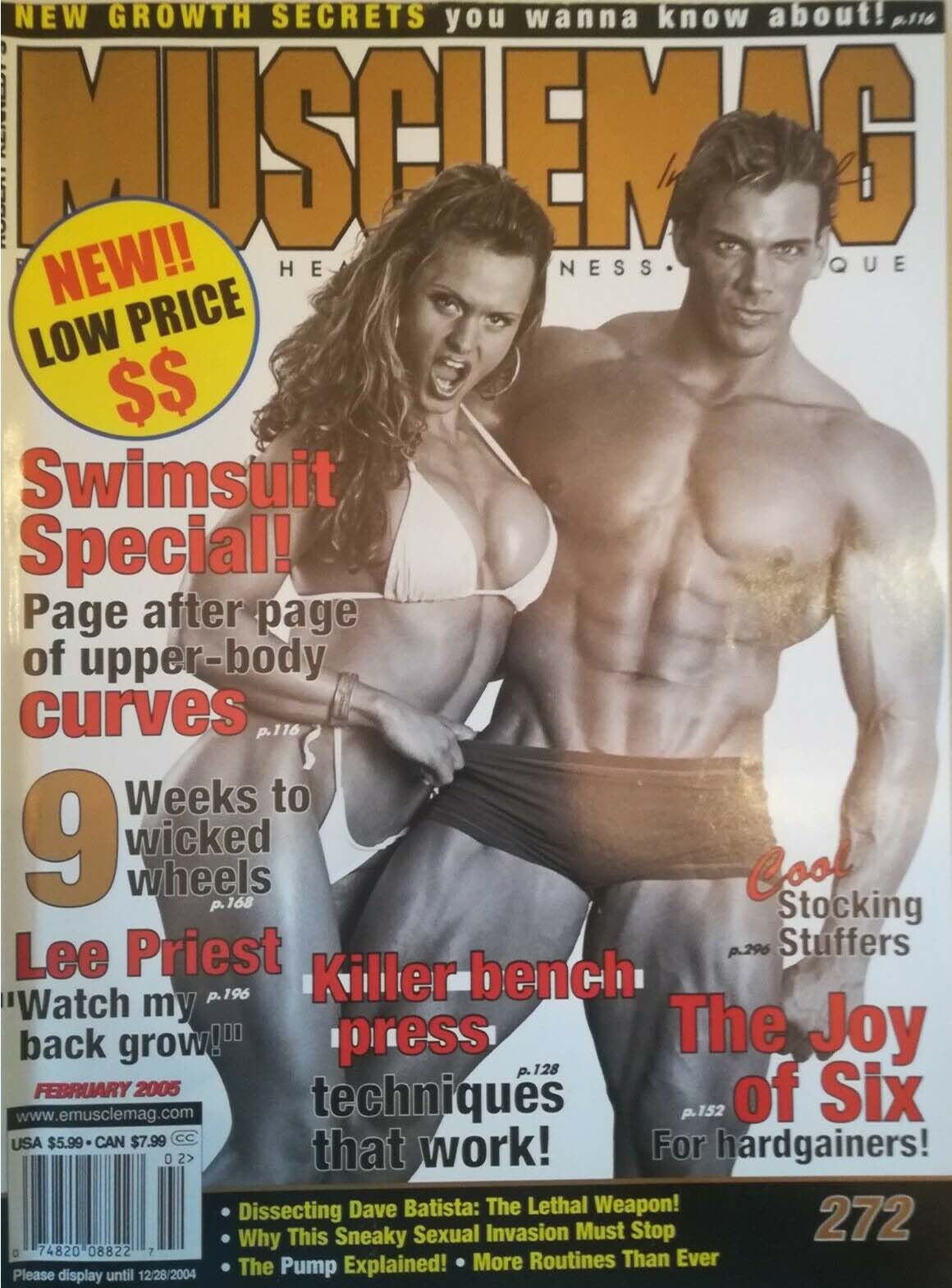 Muscle Mag February 2005 magazine back issue Muscle Mag magizine back copy Muscle Mag February 2005 Bodybuilding and Fitness Magazine Back Issue Published by Canadian Robert Kennedy and Founded in 1974. New Growth Secrets You Wanna Know About!.
