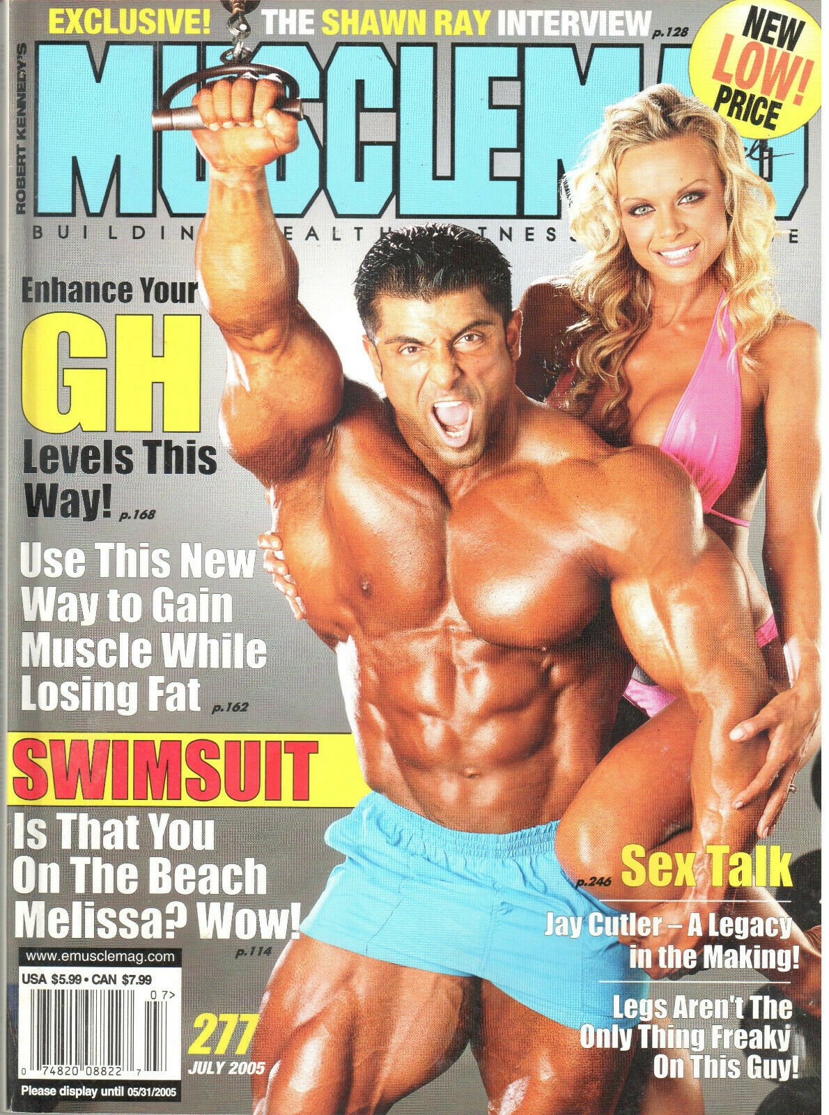 Muscle Mag July 2005 magazine back issue Muscle Mag magizine back copy Muscle Mag July 2005 Bodybuilding and Fitness Magazine Back Issue Published by Canadian Robert Kennedy and Founded in 1974. Enhance Your GH Levels This Way!.