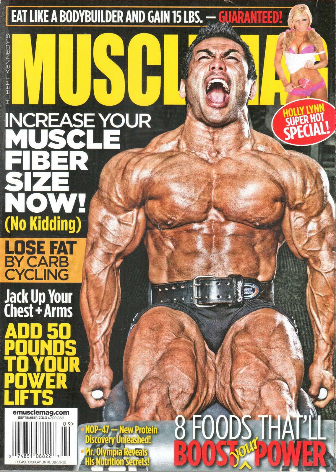 Muscle Mag September 2010 magazine back issue Muscle Mag magizine back copy Muscle Mag September 2010 Bodybuilding and Fitness Magazine Back Issue Published by Canadian Robert Kennedy and Founded in 1974. Eat Like A Bodybuilder And Gain 15 LBS. - Guaranteed!.