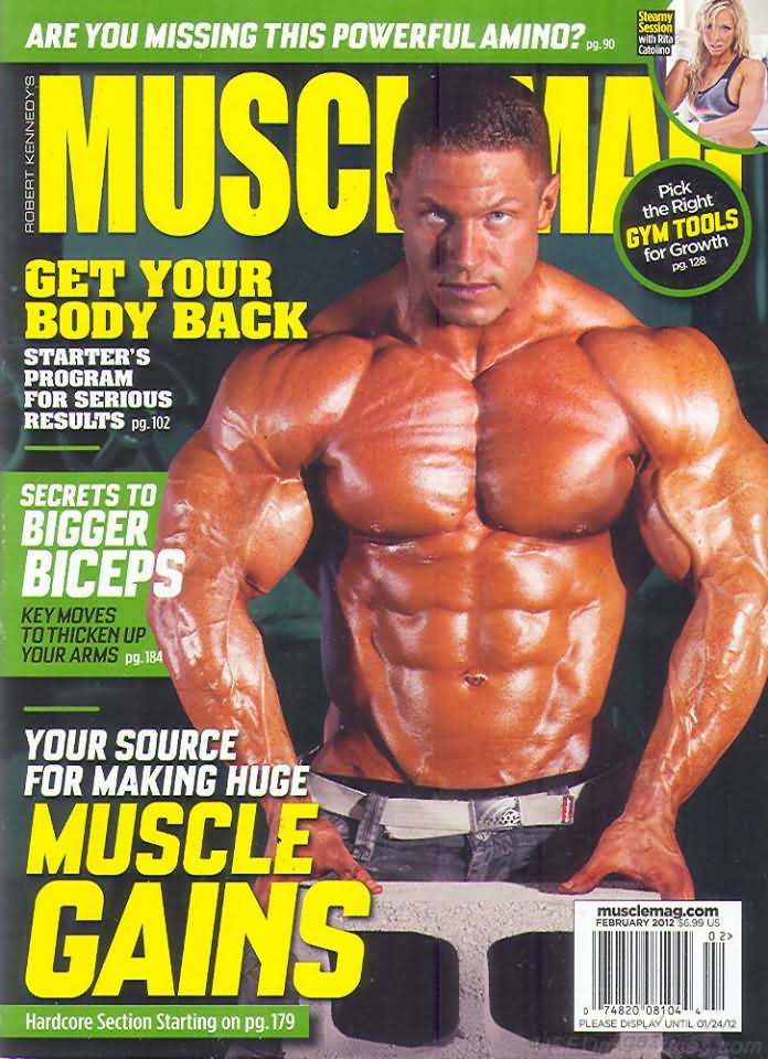 Muscle Mag February 2012 magazine back issue Muscle Mag magizine back copy Muscle Mag February 2012 Bodybuilding and Fitness Magazine Back Issue Published by Canadian Robert Kennedy and Founded in 1974. Get Your Body Back .