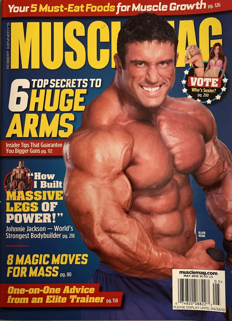 Muscle Mag May 2012 magazine back issue Muscle Mag magizine back copy Muscle Mag May 2012 Bodybuilding and Fitness Magazine Back Issue Published by Canadian Robert Kennedy and Founded in 1974. Your 5 Must - Eat Foods For Muscle Growth.