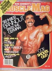 Muscle Mag January 1984 magazine back issue cover image