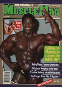 Bertil Fox magazine cover appearance Muscle Mag September 1984