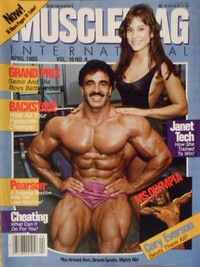 Muscle Mag April 1985 magazine back issue cover image