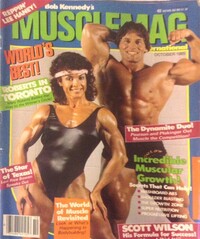 Muscle Mag October 1985 magazine back issue cover image