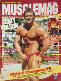 Muscle Mag December 1985 magazine back issue cover image