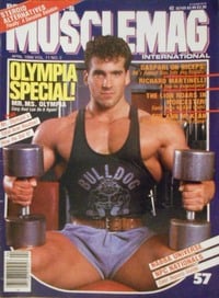 Muscle Mag April 1986 magazine back issue cover image