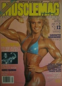Muscle Mag April 1988 magazine back issue cover image