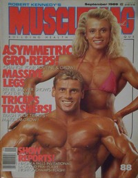 Muscle Mag September 1989 magazine back issue cover image