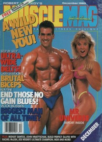 Muscle Mag December 1989 magazine back issue cover image