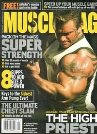 Muscle Mag September 2008 magazine back issue cover image