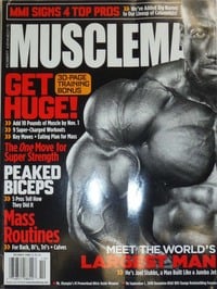 Muscle Mag October 2008 magazine back issue cover image