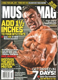 Muscle Mag August 2010 magazine back issue cover image