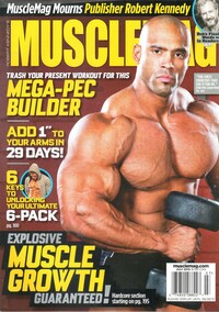 Muscle Mag July 2012 magazine back issue cover image