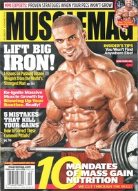 Muscle Mag February 2013 magazine back issue cover image