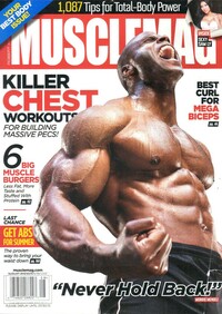 Muscle Mag August 2013 magazine back issue cover image