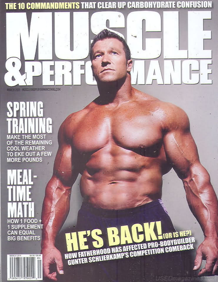 Muscle & Performance March 2011 magazine back issue Muscle & Performance magizine back copy 